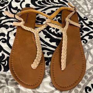 Wet Seal beige sandals